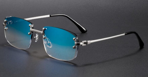 Lunettes Horizon — Prestige Bleu & Argent